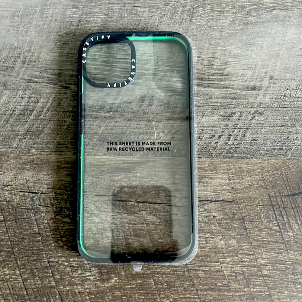 New Casetify clear IPhone 13 protective case. Never used, in box